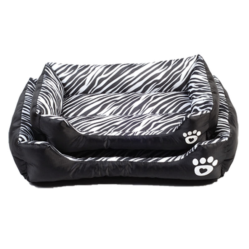 Cama nido rectangular de algodón para perros