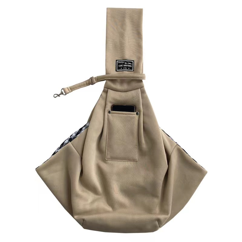 Bolso bandolera reversible para perros y gatos pequeños