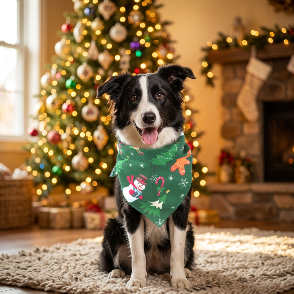 Bandana navideña para perros y gatos Pawsome Pets New York