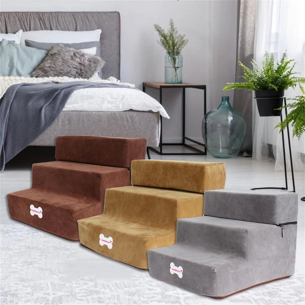 Escalera de espuma lavable para perros pequeños