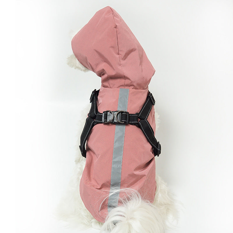 Chubasquero impermeable reflectante para perros