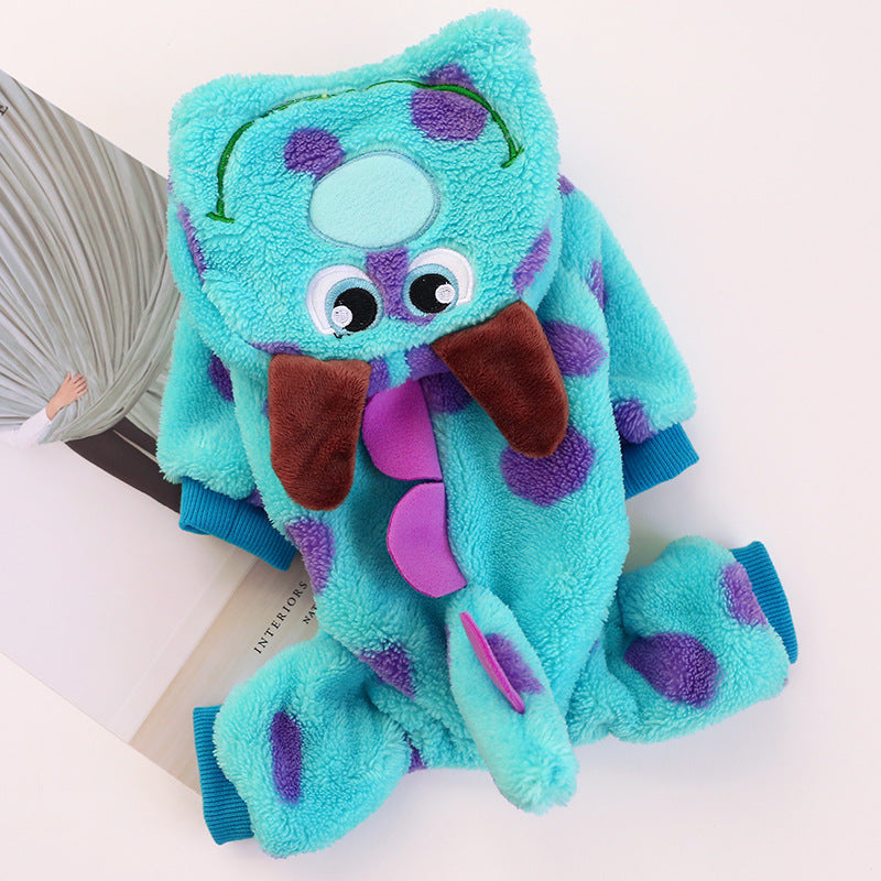 Disfraz de monstruo azul de peluche Pawsome Pets New York, foto 2 de 3