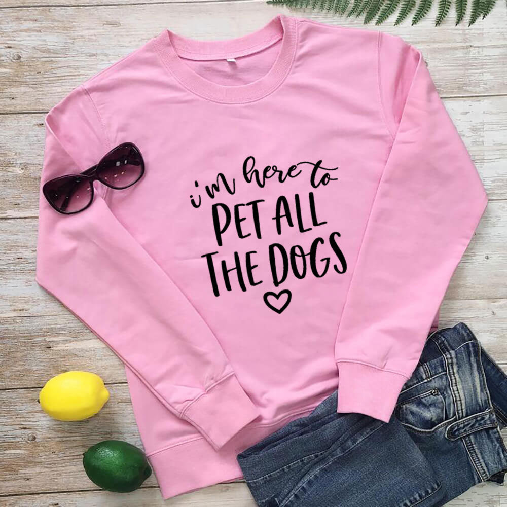 Sudadera de mujer con estampado Pet All The Dogs