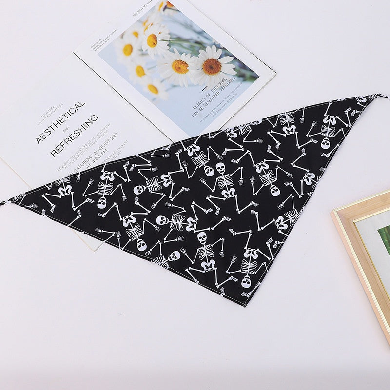 Bandana de nylon para perros y gatos con diseño festivo