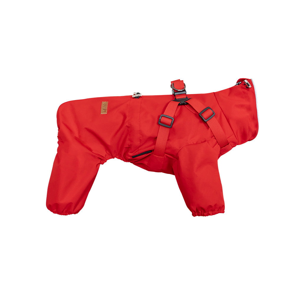 Chubasquero impermeable con capucha para perros pequeños y medianos