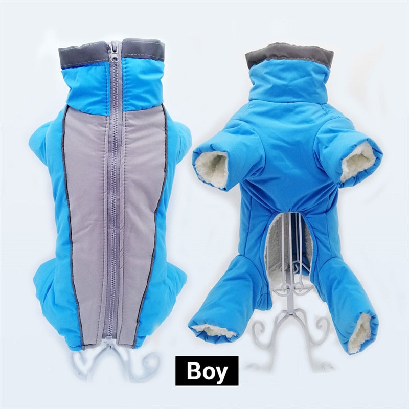 Mono térmico impermeable reflectante para perros pequeños