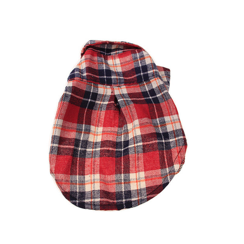 Camisa de cuadros para perros pequeños y medianos