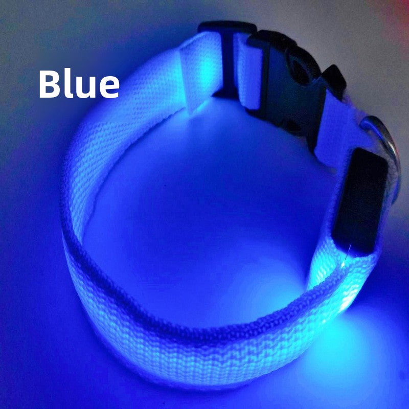 Collar LED recargable USB para perros