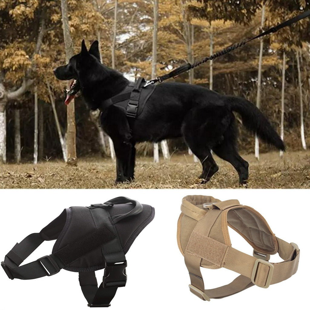 Arnés táctico ligero de nylon para perros medianos y grandes