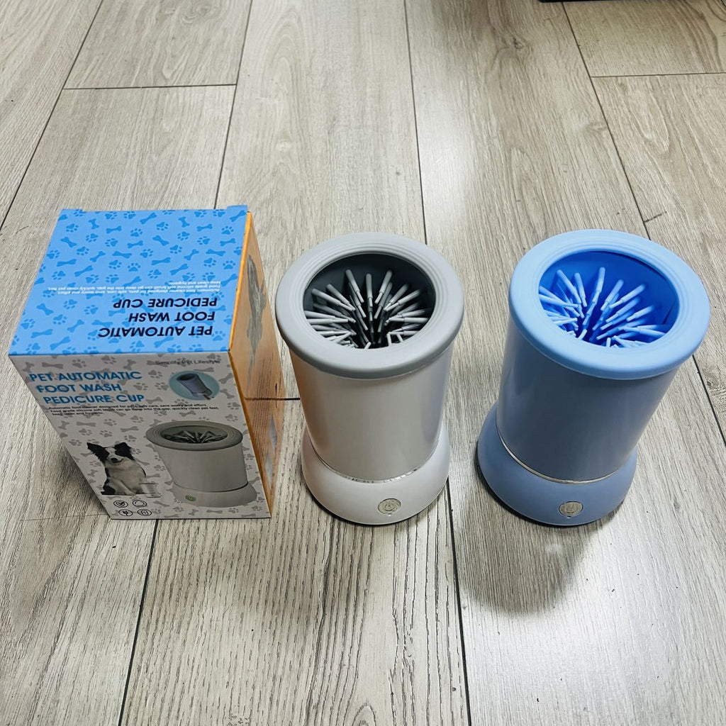 Lavapatas eléctrico para perros y gatos