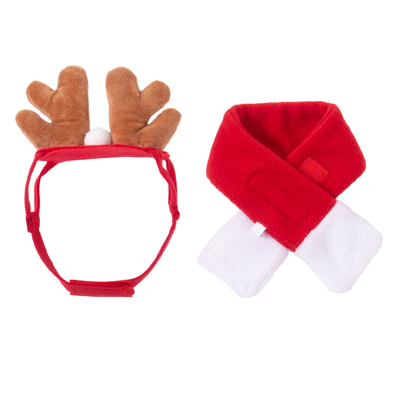Disfraz navideño con capa para perros y gatos
