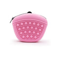 Riñonera de silicona para premios de adiestramiento en color rosa