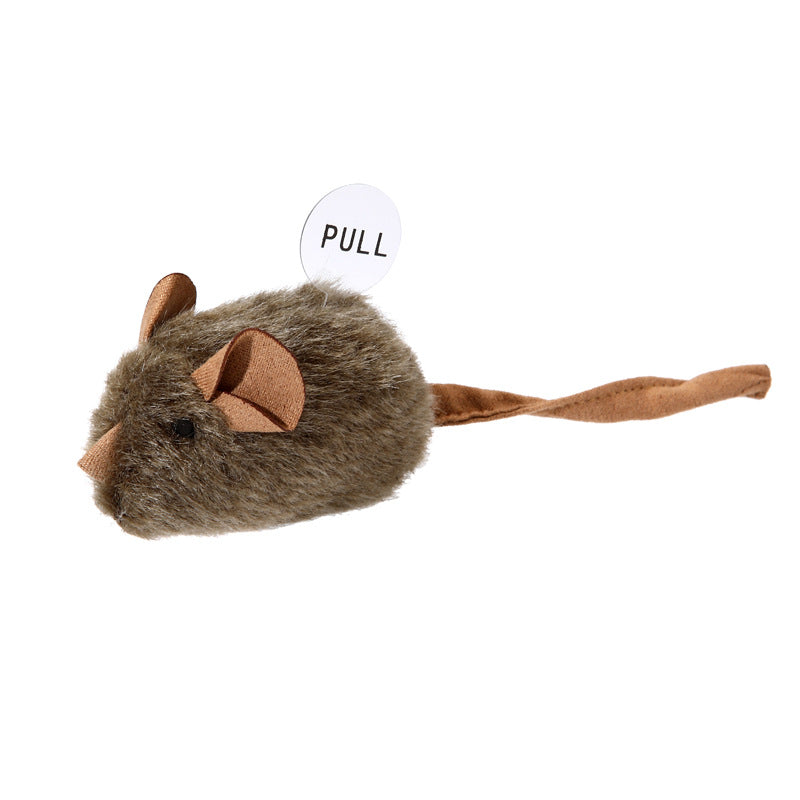 Ratón de peluche con sensor inteligente y sonido para gatos