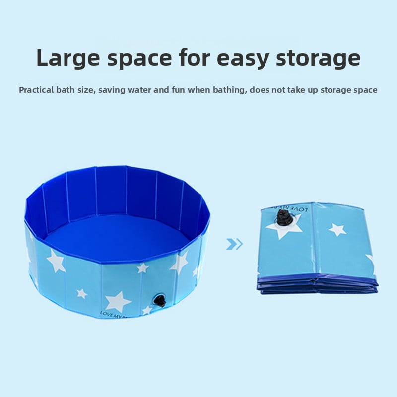 Bañera plegable portátil para perros y gatos, foto 3 de 11