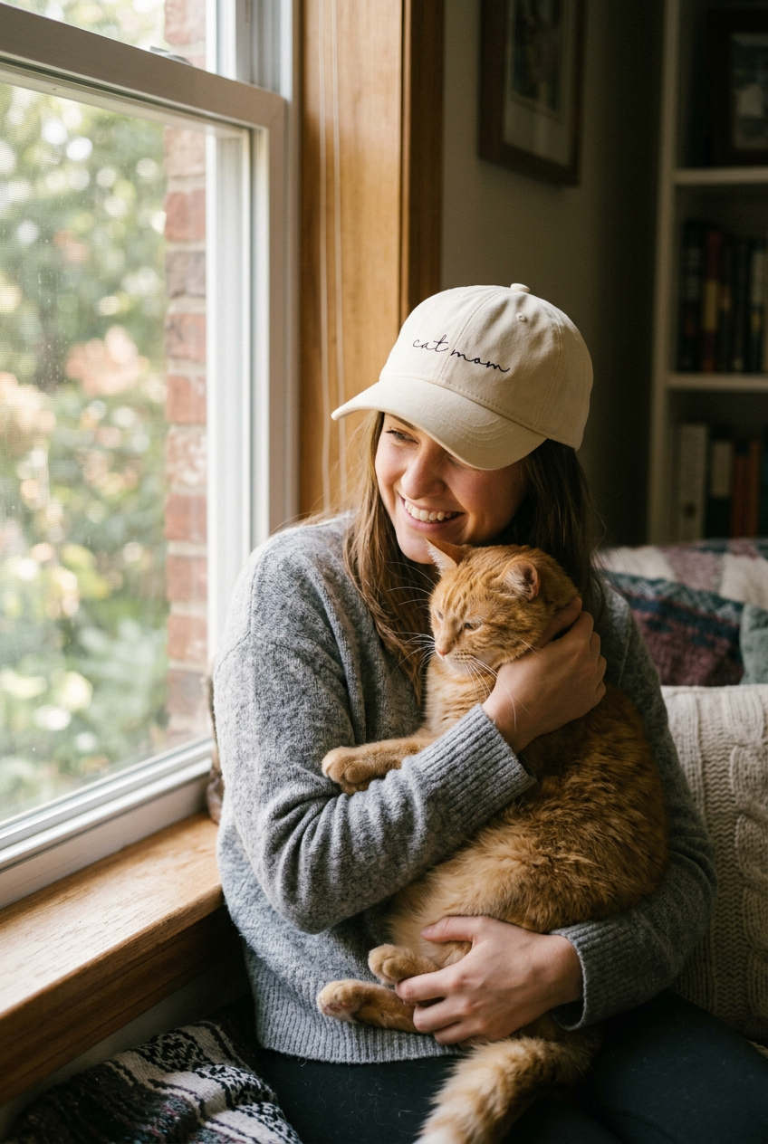 Gorra bordada «Cat Mom» Pawsome Pets New York