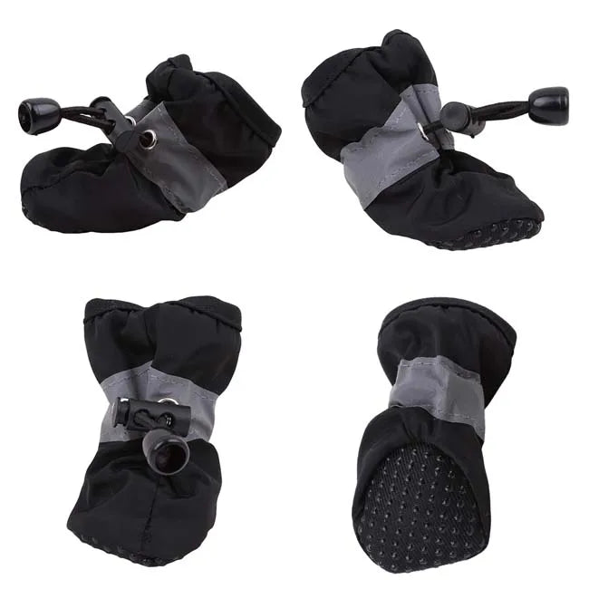 Botas impermeables antideslizantes para perro y gato (4 uds.)
