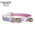 Collar floral lila para gato y perro pequeño - Pawsome Pets New York