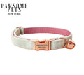 Collar perro pequeño y gato verde y rosa | Pawsome Pets New York