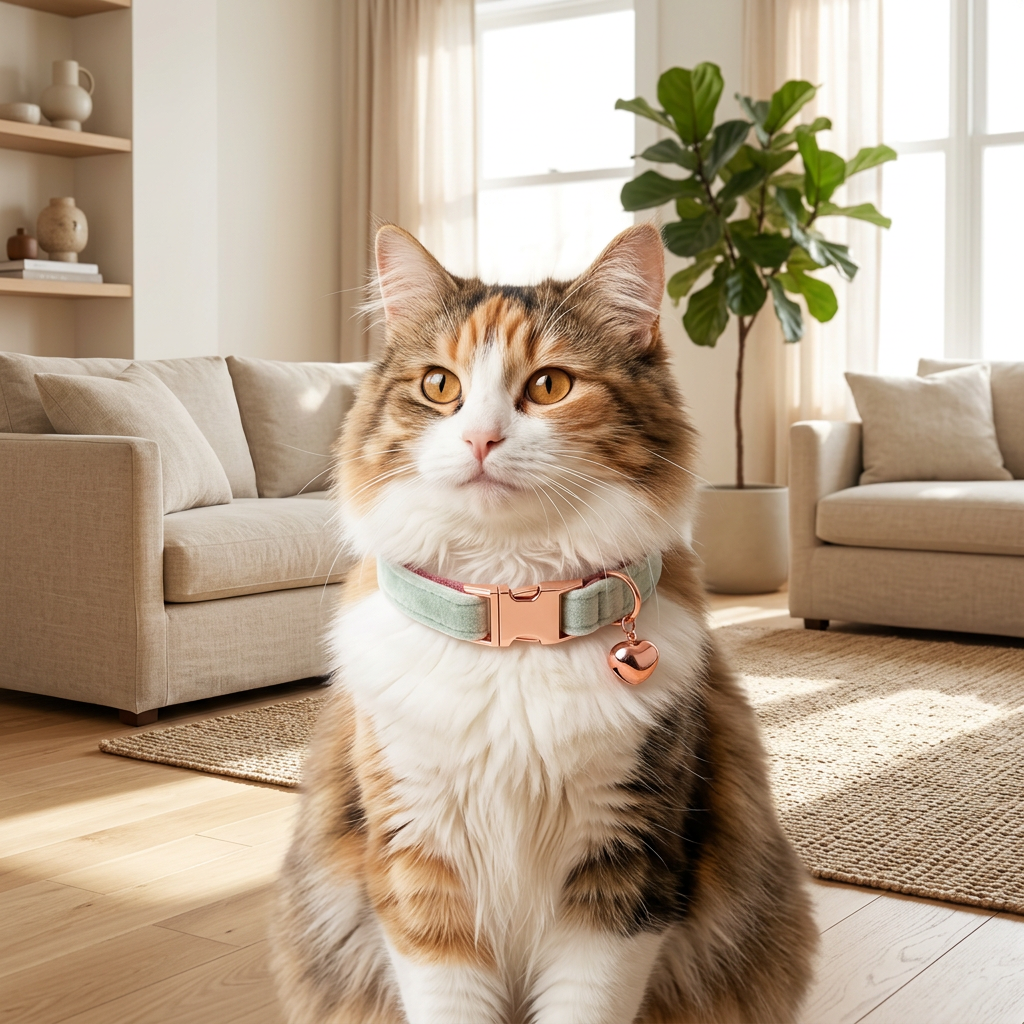 Collar perro pequeño y gato verde y rosa | Pawsome Pets New York