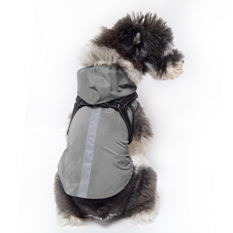 Chubasquero impermeable reflectante para perros