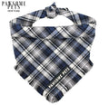 Bandana de cuadros azul marino para perro - Pawsome Pets New York