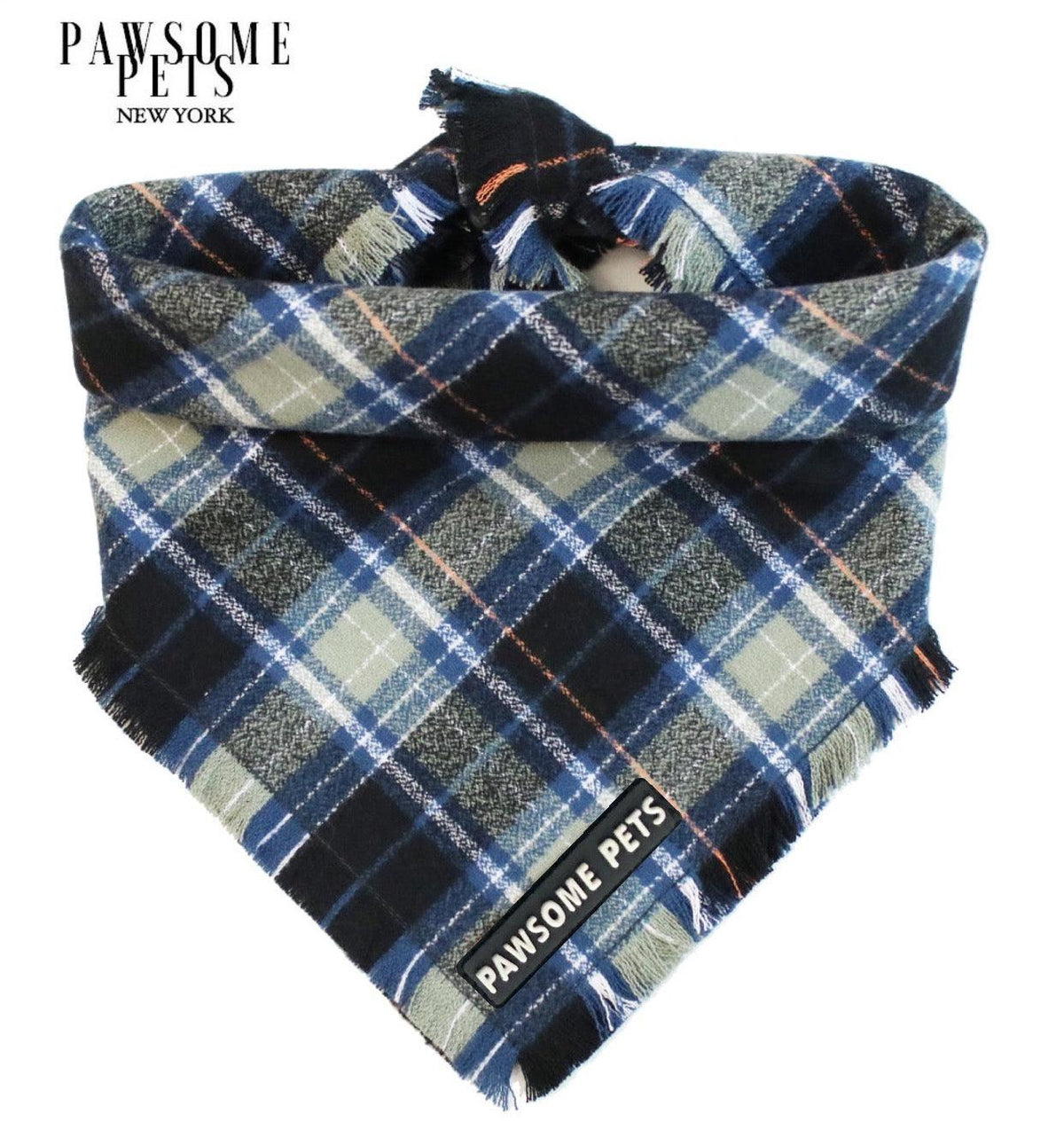Bandana de cuadros para perros Pawsome Pets New York