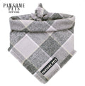 Bandana de cuadros gris para perro - Pawsome Pets New York