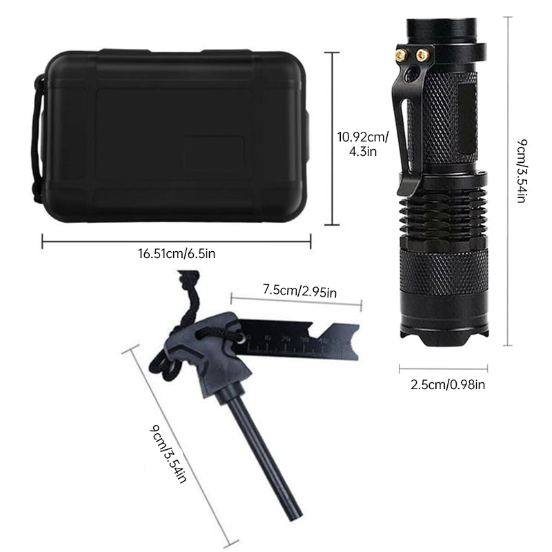 Kit de supervivencia y emergencia en caja compacta