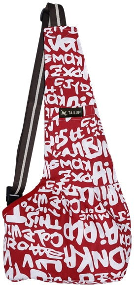 Bolso bandolera cortaviento para perros y gatos pequeños