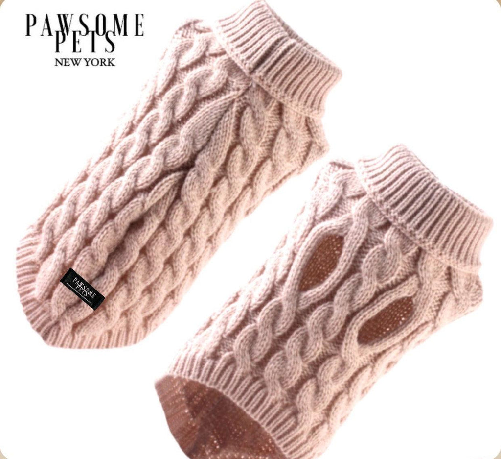 Jersey extra cálido Pawsome Pets New York beige