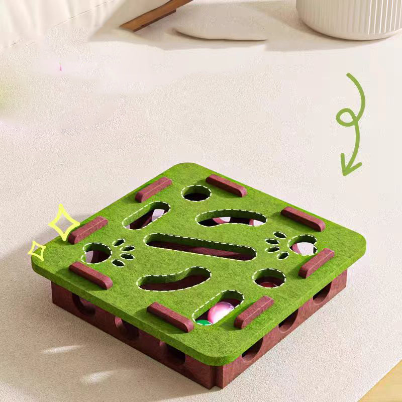Juguete de fieltro para gatos con 3 cascabeles