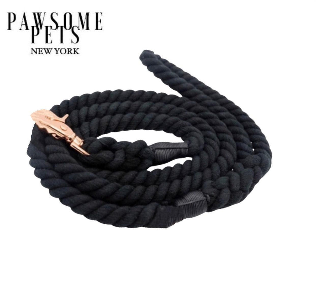 Correa de cuerda Pawsome Pets New York negra, foto 4 de 5