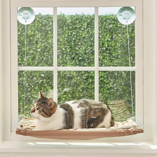 Hamaca de ventana para gatos con ventosas
