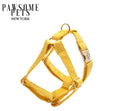 Arnés de paso fácil Pawsome Pets New York amarillo oscuro