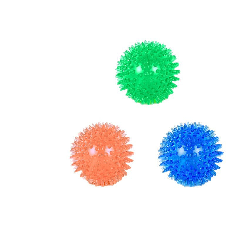 Pelota mordedora con pinchos y sonido para perros
