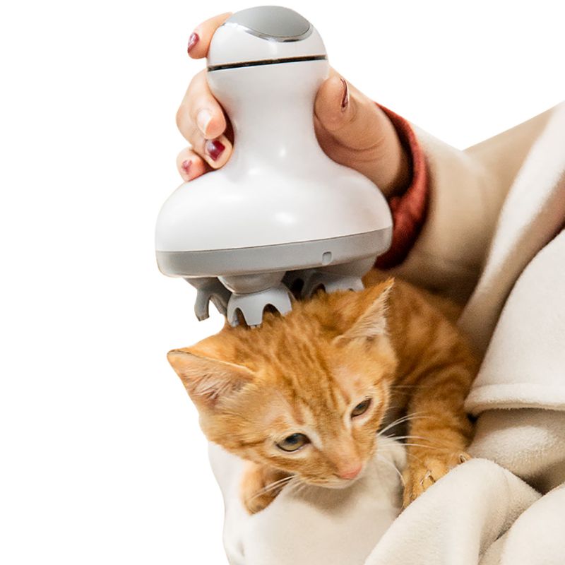 Masajeador eléctrico recargable para gatos