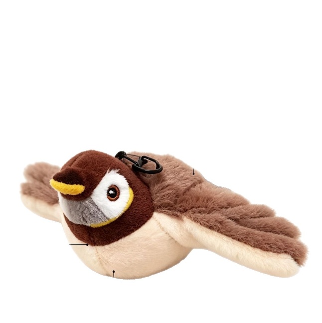Juguete interactivo pájaro con alas para gatos y perros