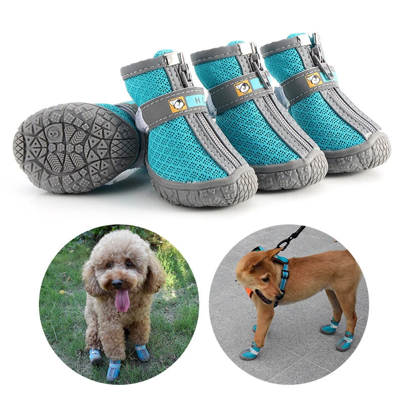 Zapatos transpirables antideslizantes para perros
