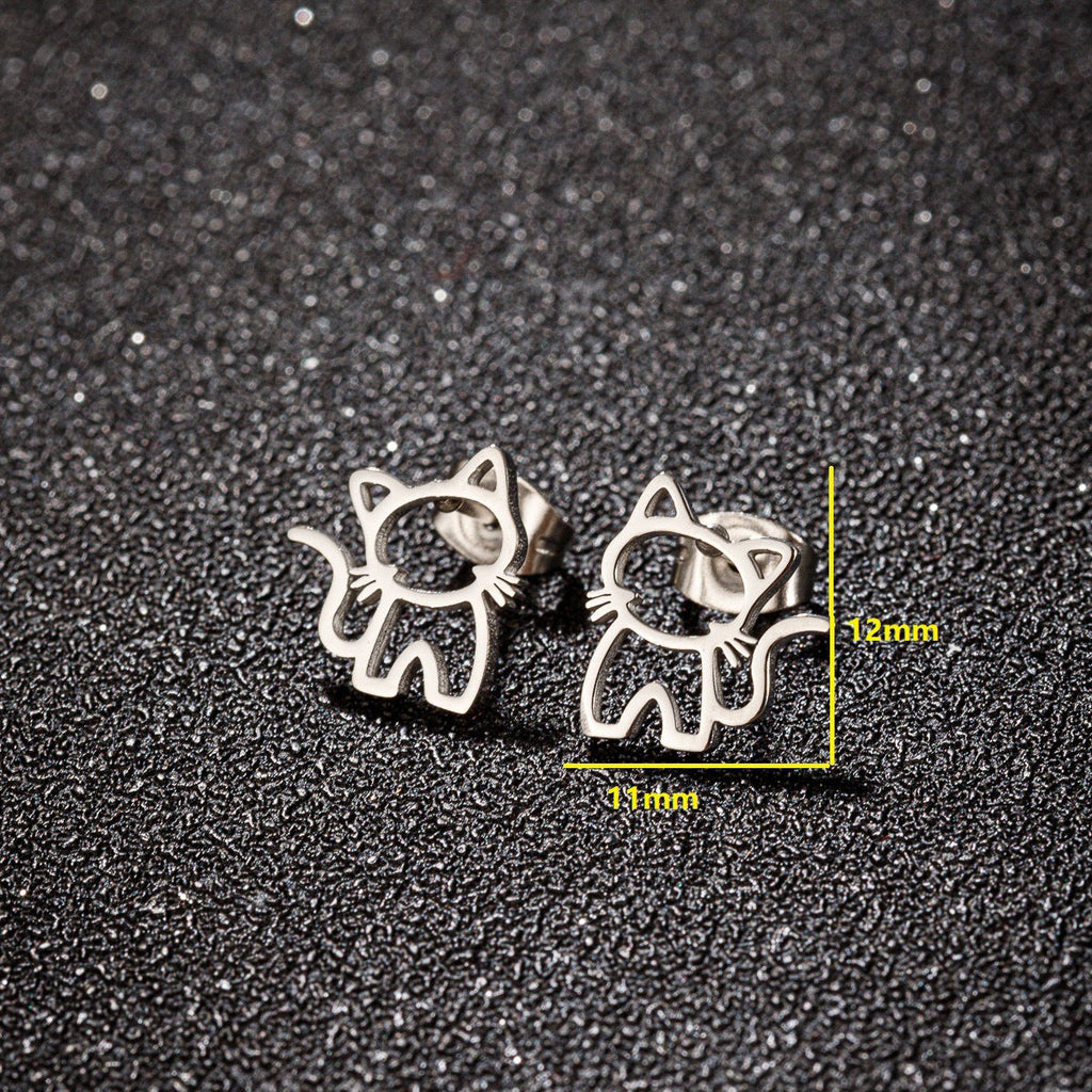 Pendientes de gatito hechos a mano - Pawsome Pets New York