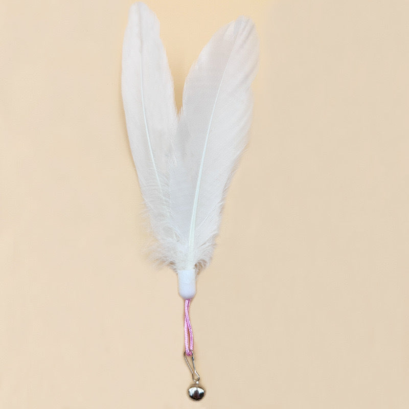 Juguete para gatos con plumas y ventosa