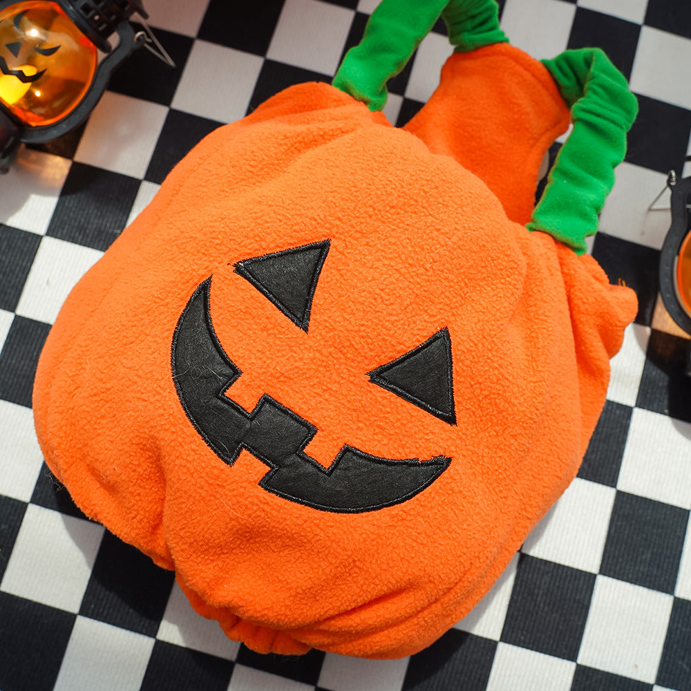 Disfraz de Halloween de Calabaza para Perros y Gatos, foto 2 de 10