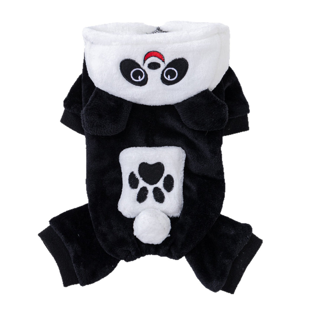 Abrigo polar con diseño de panda para perros