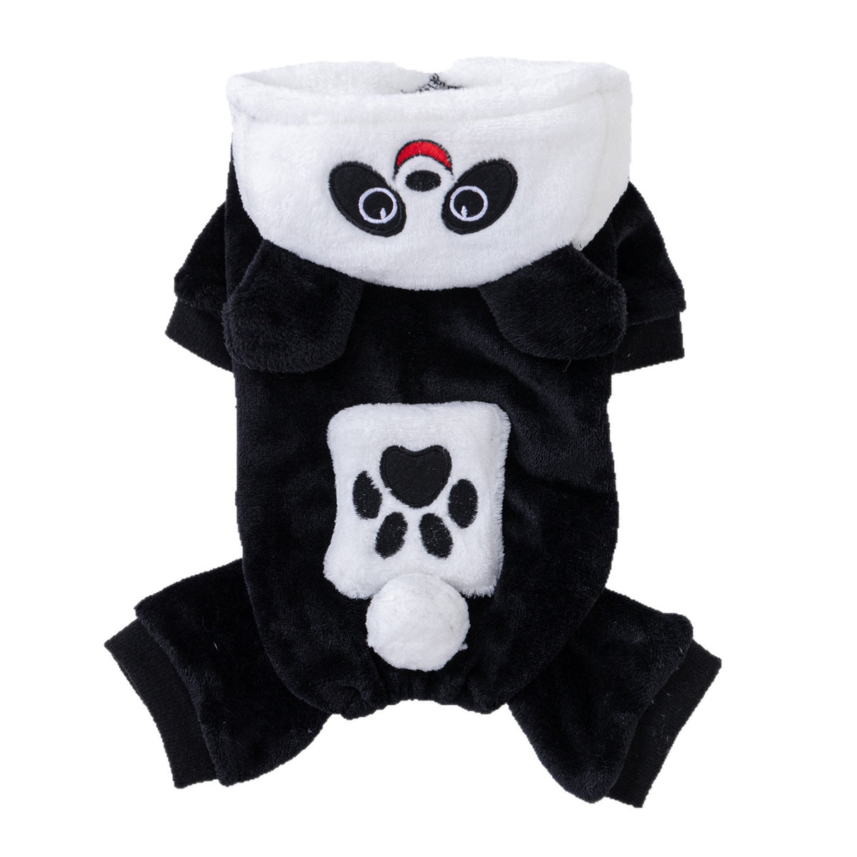 Abrigo polar con diseño de panda para perros