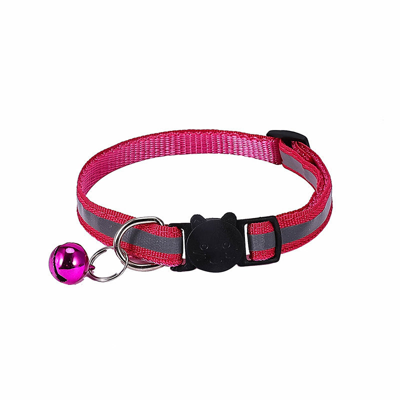 Collar reflectante para gatos con hebilla felina