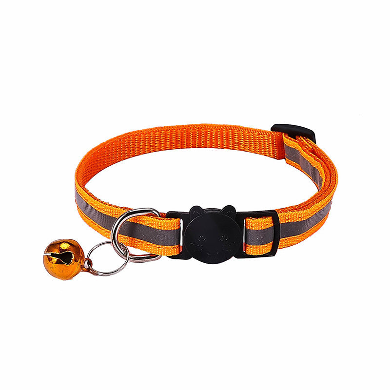 Collar reflectante para gatos con hebilla felina