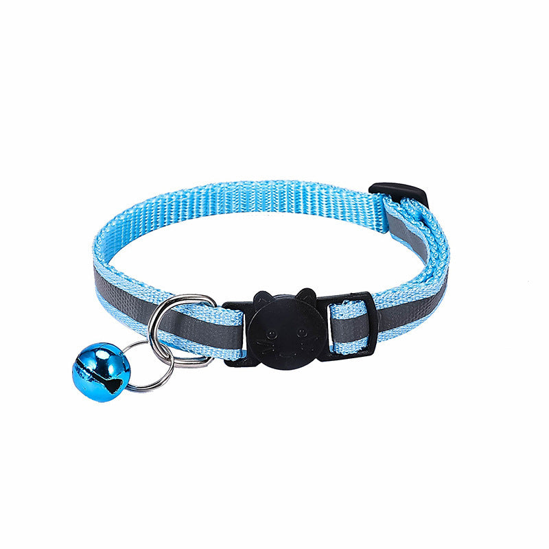 Collar reflectante para gatos con hebilla felina