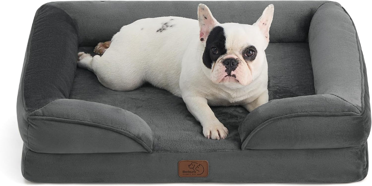 Cama cuadrada acolchada para perros