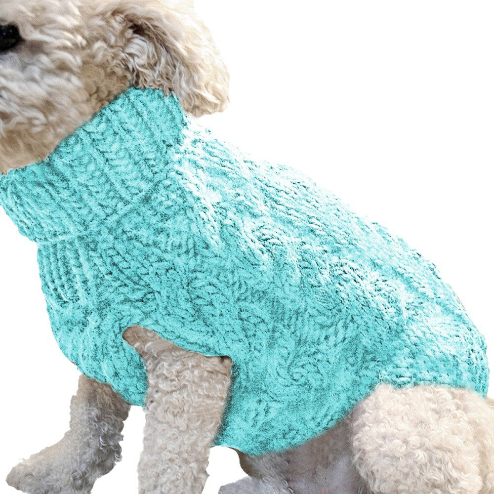 Jersey de punto trenzado para perros