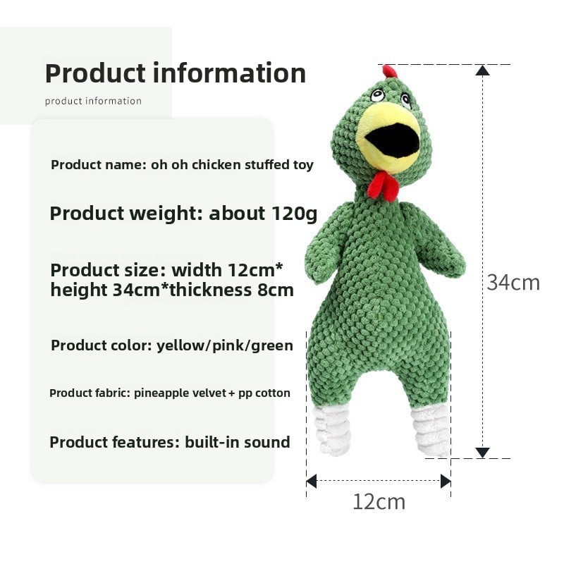 Juguete de peluche resistente para perros y gatos