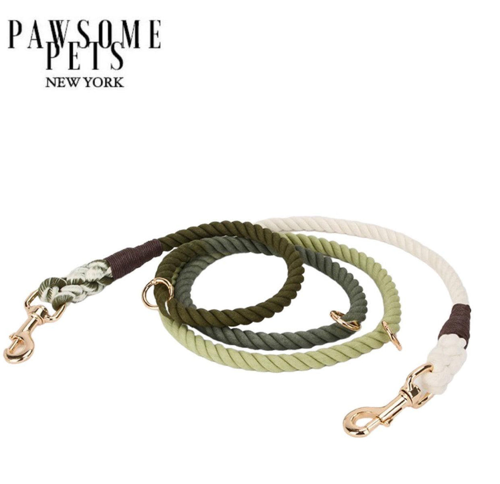 Correa manos libres Pawsome Pets New York verde oliva